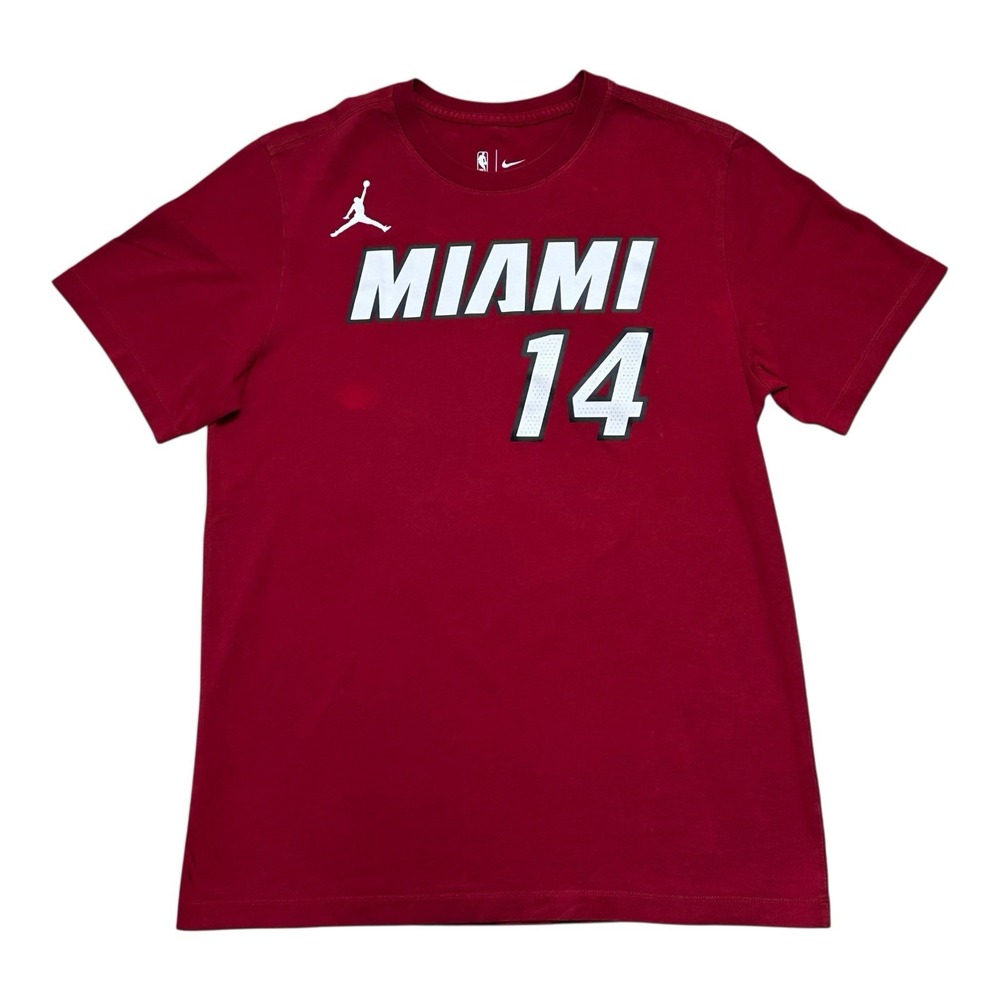 The Nike Tee Miami Heat Herro 14 T Shirt‎  Red Men's Size Medium